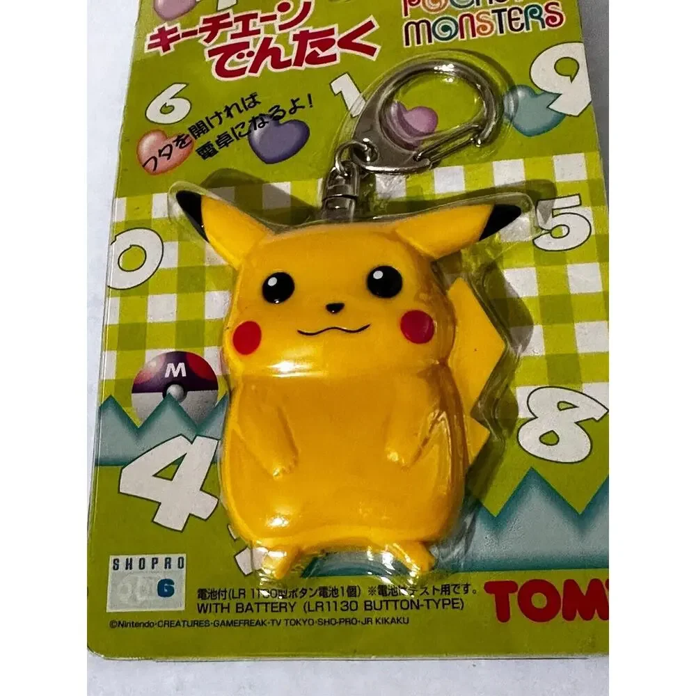 Tomy Pocket Monsters Nintendo Pokemon Pikachu Keychain 90’s RARE Sealed See Pict